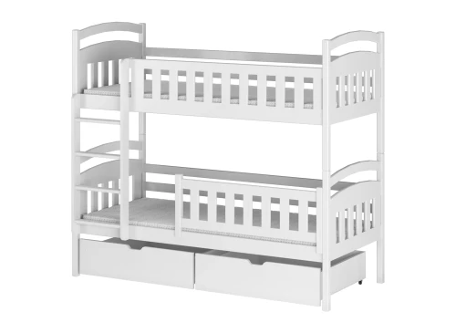 IGNAŚ 80x180 white bunk bed Lano Furniture