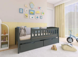 GUCIO 80x200 graphite children's bed Lano Furniture