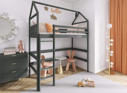 GLORIA 80x180 Grafit Loft Yatak Ranza Lano Möbel