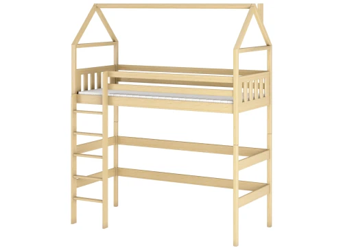 GLORIA 80x190 pine loft bed Lano Furniture