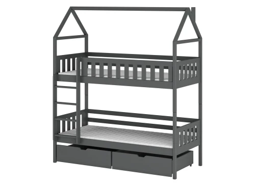 GAJA 80x180 graphite bunk bed Lano Furniture