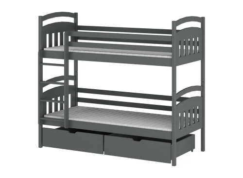 GABI 80x160 graphite bunk bed Lano Furniture