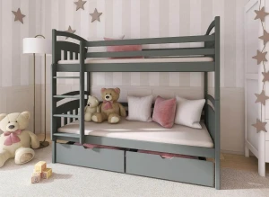 GABI 90x190 graphite bunk bed Lano Furniture