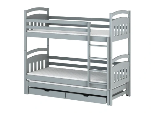 ALAN 80x200 grey bunk bed Lano Furniture