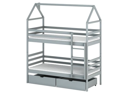 ALEX 80x170 grey bunk bed Lano Furniture