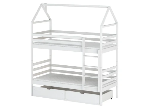 ALEX 80x180 white bunk bed Lano Furniture
