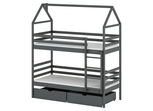 ALEX 80x190 graphite bunk bed Lano Furniture