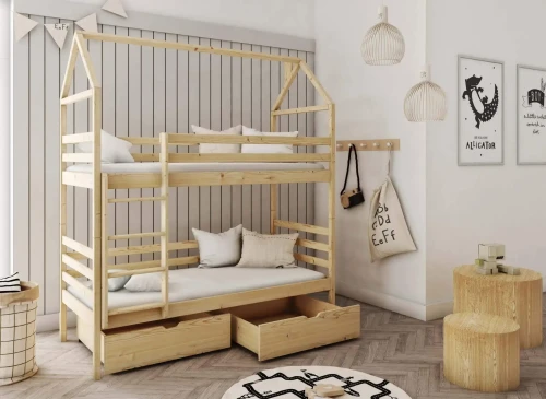 ALEX 80x200 pine bunk bed Lano Furniture