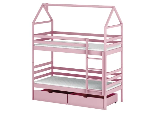 ALEX 90x190 pink bunk bed Lano Furniture