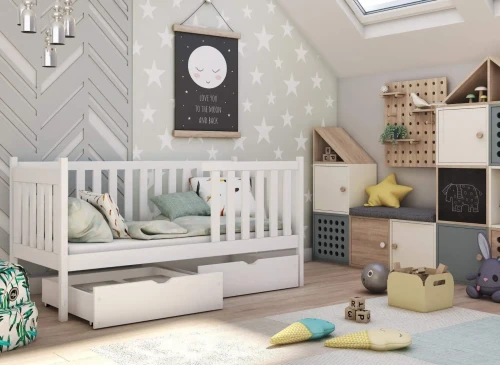 ALICJA 80x180 white children's bed Lano Furniture