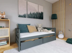 ERGO 80x190 graphite children's bed Lano Furniture