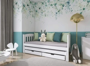 AMELKA 90x200 white bunk bed Lano Furniture