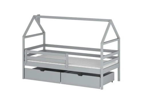 ARON 80x190 grey children's bed Lano Furniture