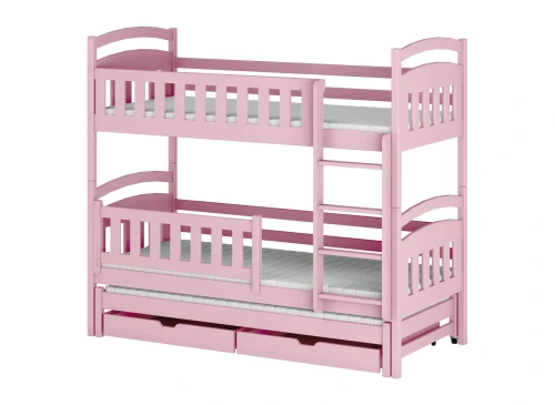 BLANKA 80x180 pink bunk bed Lano Furniture