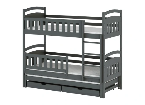 BLANKA 80x200 graphite bunk bed Lano Furniture