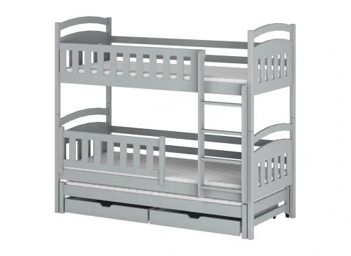 BLANKA 90x180 grey bunk bed Lano Furniture