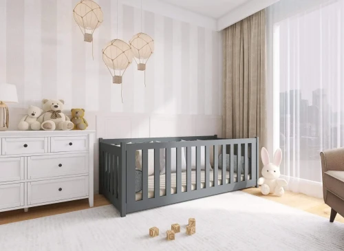 CONCEPT 80x190 Grafit Çocuk Yatağı Oyun Parkı Lano Meble