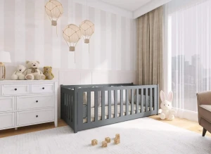 CONCEPT 90x200 graphite children's cot bed Lano Furniture