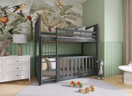 CRIS 90x180 graphite bunk bed Lano Furniture