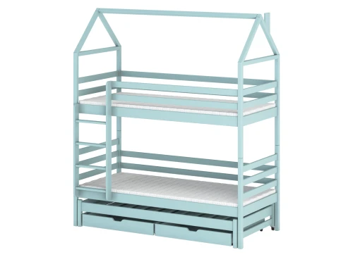 DALIA 90x180 blue house bunk bed Lano Furniture
