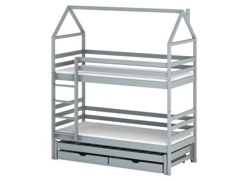 DALIA 90x180 grey house bunk bed Lano Furniture
