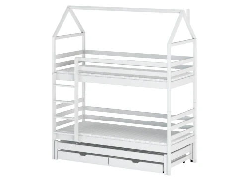 DALIA 90x190 white house bunk bed Lano Furniture