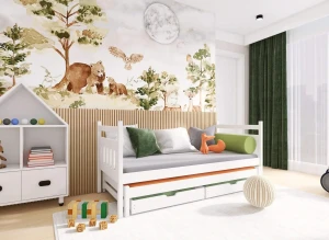 DANIEL 90x190 white bunk bed Lano Furniture