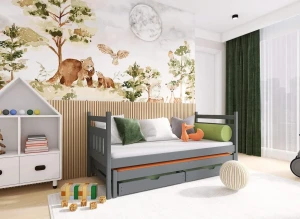 DANIEL 90x200 graphite bunk bed Lano Furniture