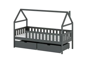 DOMI 90x200 graphite children's bed Lano Furniture