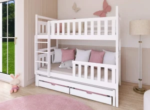KLARA 90x190 white bunk bed Lano Furniture