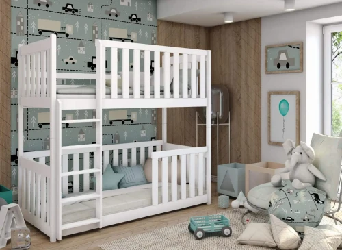 KONRAD 90x190 white bunk bed Lano Furniture