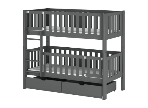KSAWERY 80x180 graphite bunk bed Lano Furniture