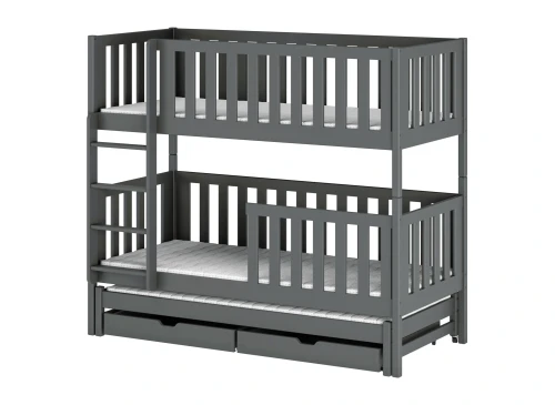 LEA 80x200 graphite bunk bed Lano Furniture