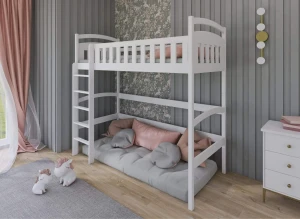 MIA 80x190 white loft bed Lano Furniture