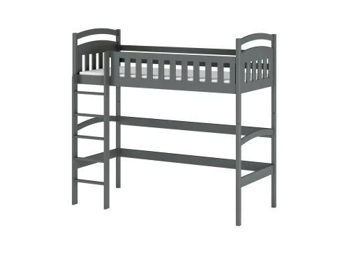 MIA 80x200 graphite loft bed Lano Furniture