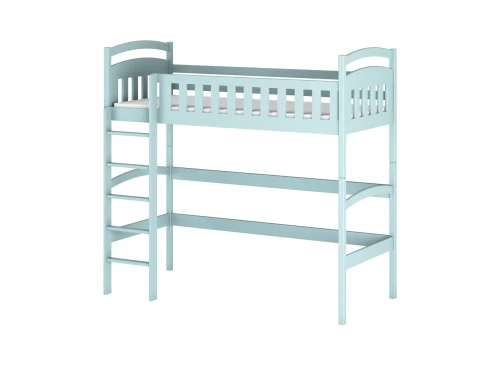 MIA 90x180 blue loft bed Lano Furniture