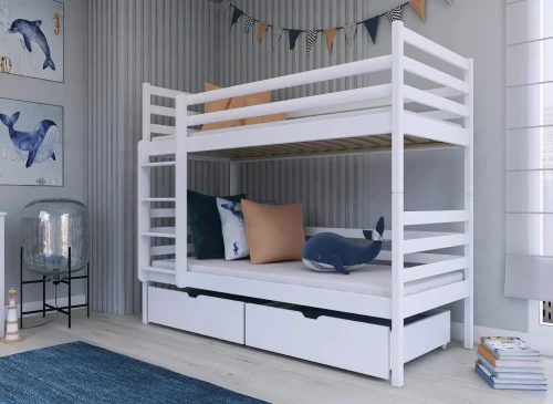 NEMO 90x180 white bunk bed Lano Furniture
