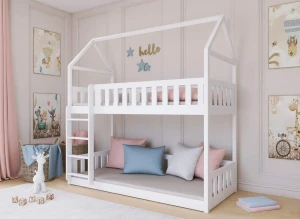POLA 80x160 white bunk bed Lano Furniture