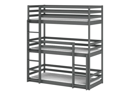 TED 80x200 graphite bunk bed Lano Furniture