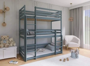 TED 80x200 grey bunk bed Lano Furniture