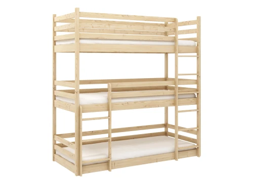 TED 80x200 pine bunk bed Lano Furniture