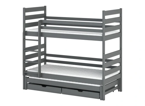 TOMI 80x180 graphite bunk bed Lano Furniture
