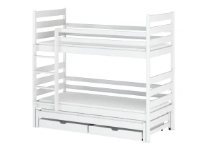 TOMI 90x200 white bunk bed Lano Furniture