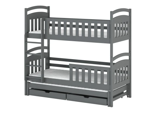 VIKI 80x170 graphite bunk bed Lano Furniture