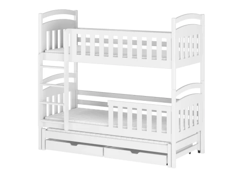 VIKI 80x180 white bunk bed Lano Furniture