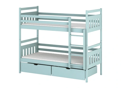 ADAŚ 80x180 blue bunk bed Lano Furniture