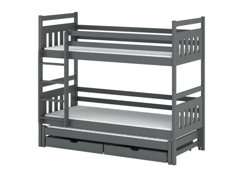SEWERYN 80x160 graphite bunk bed Lano Furniture