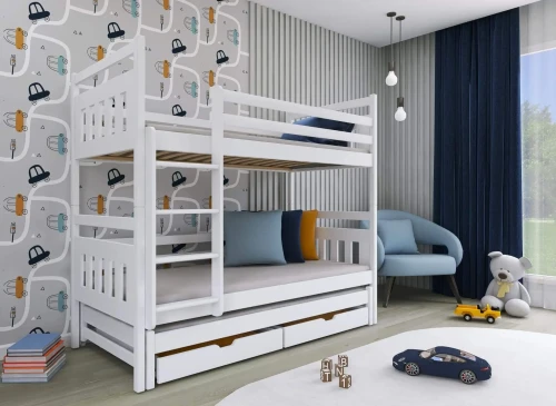 SEWERYN 80x190 white bunk bed Lano Furniture