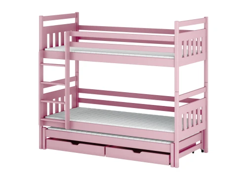 SEWERYN 80x190 pink bunk bed Lano Furniture