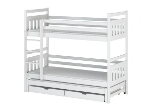 SEWERYN 90x200 white bunk bed Lano Furniture